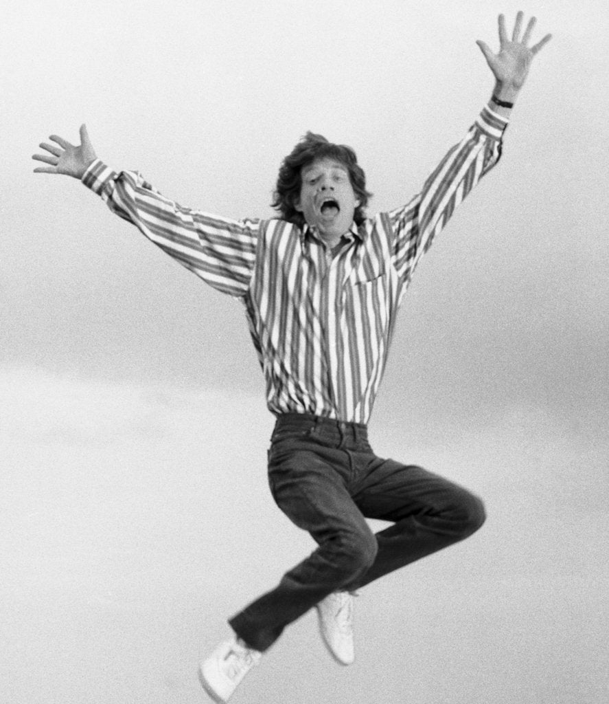 Detail of Mick Jagger on the roof of the Daily Mirror building by Anonymous