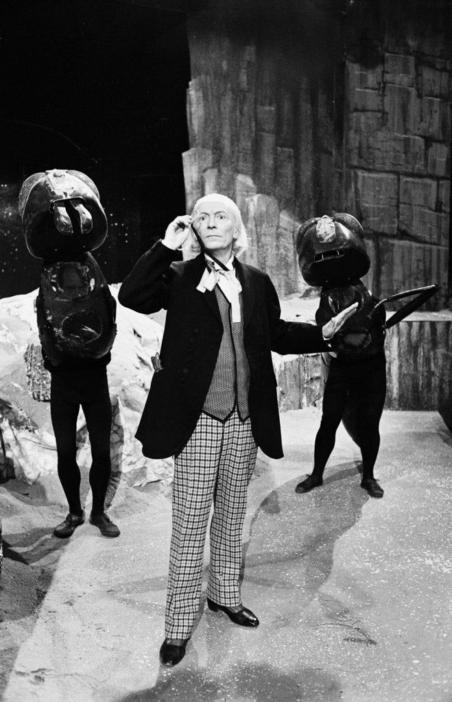 Detail of William Hartnell, the first Doctor, during rehearsals at Television Centre by Anonymous