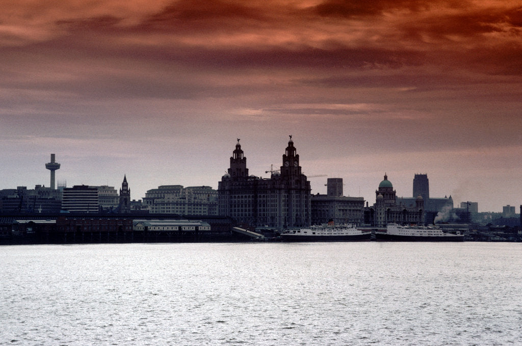 Detail of Skyline of Liverpool by Anonymous