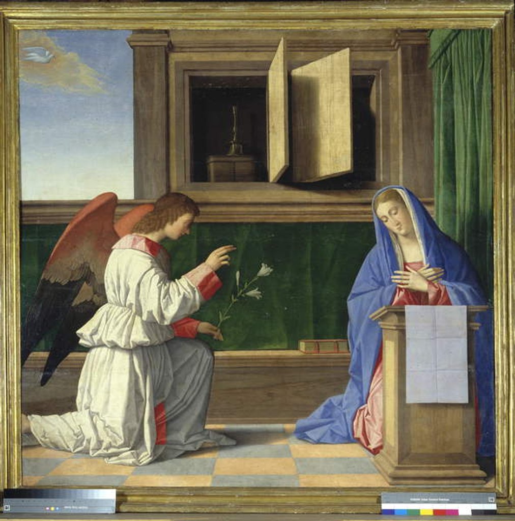 Detail of Annunciation by Vincenzo di Biagio Catena
