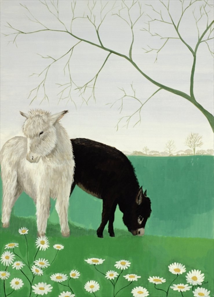 Detail of Donkeys and Daisies by Maggie Rowe