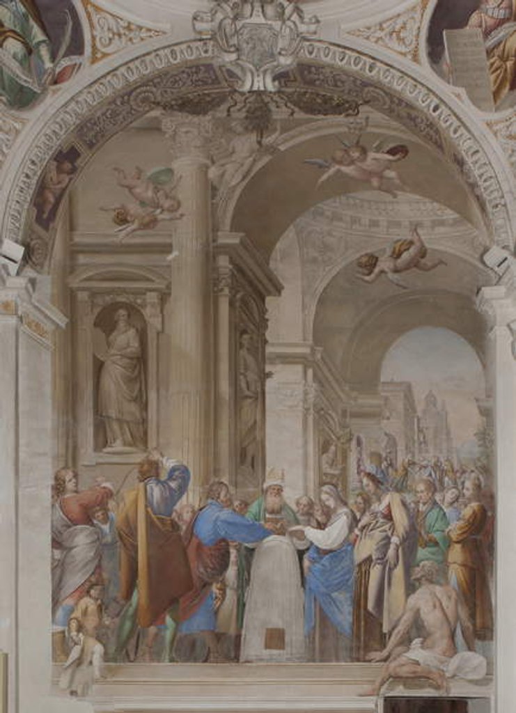 Detail of The Marriage of the Virgin Mary, 1634 by Isidoro Bianchi