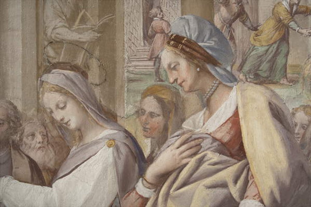 Detail of Detail from The Marriage of the Virgin Mary, 1634 by Isidoro Bianchi