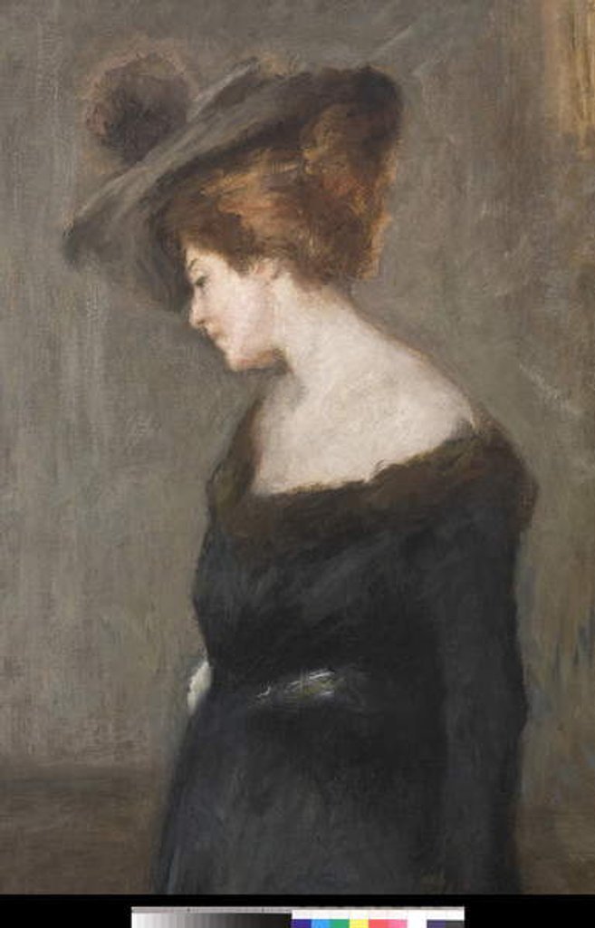 Detail of Portrait of a Lady, 1903 by Emilio Gola