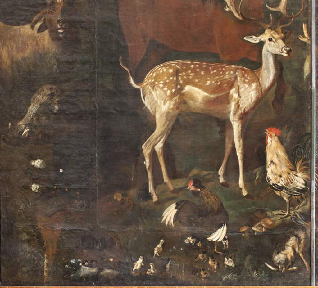 Detail of Animals, Myth of Orpheus, detail by Italian School