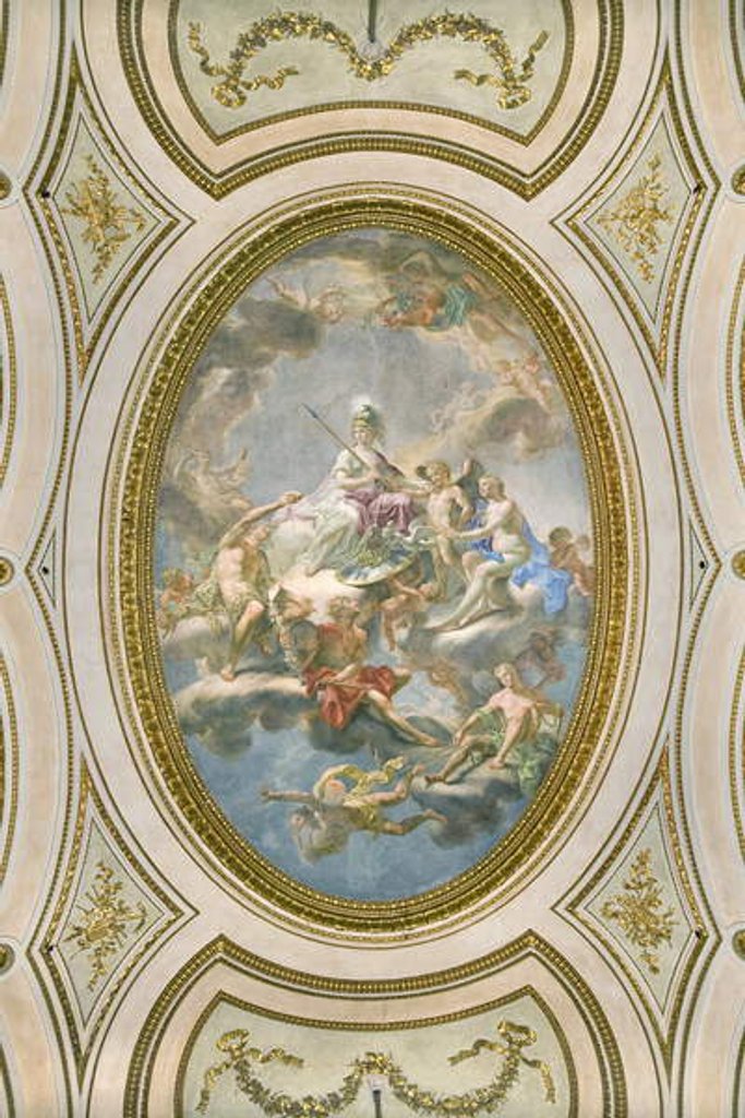 Detail of La Sapienza, ceiling of the Salone d Onore or Sala Napoleonica, 1777 by Martin Knoller