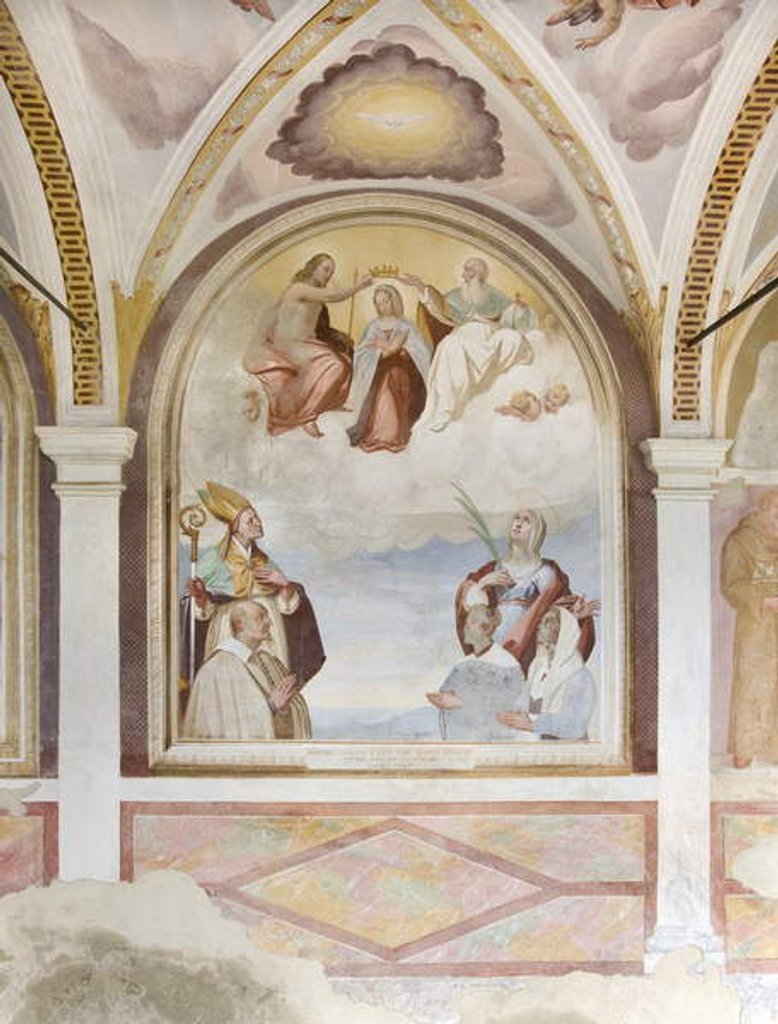 Detail of Coronation of the Virgin by Carlo Innocenzo Carloni