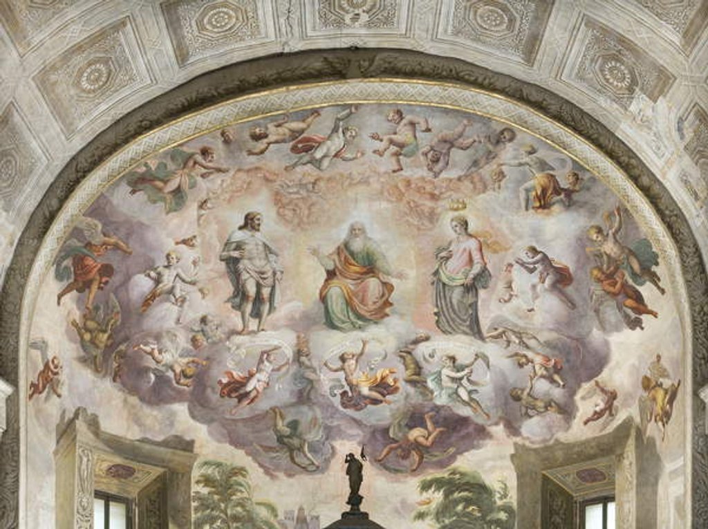 Detail of The Celestial Vision of Saint Stephen, 1556 by Lattanzio Gambara