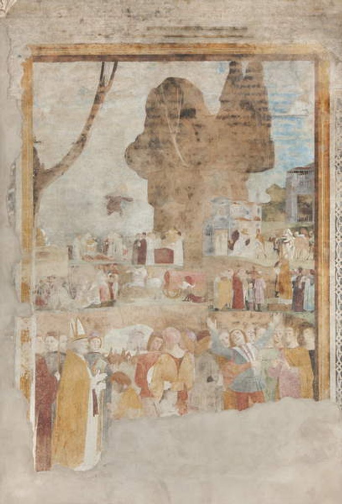 Detail of Life of Saint Ambrose, scene, 15th century by Bernadino & Zenale B. Butinone