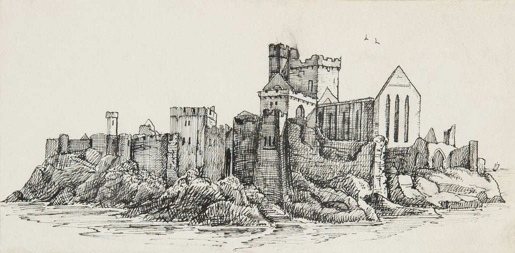 Detail of Illustrated account of Mrs Emma Cram's 1842 visit to the Isle of Man by Emma Cram