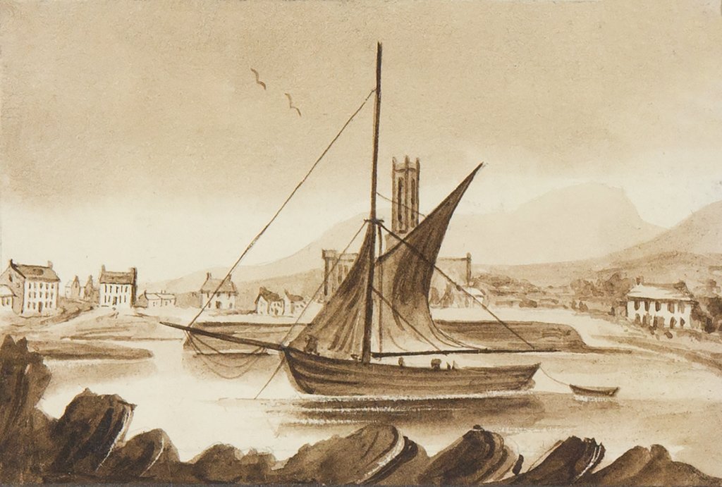 Detail of Illustrated account of Mrs Emma Cram's 1842 visit to the Isle of Man by Emma Cram