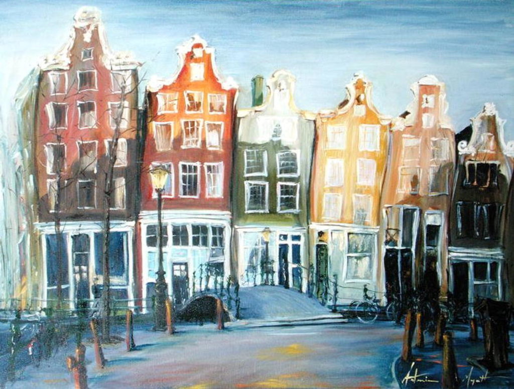 Detail of Houses of Amsterdam, 1999 by Antonia Myatt