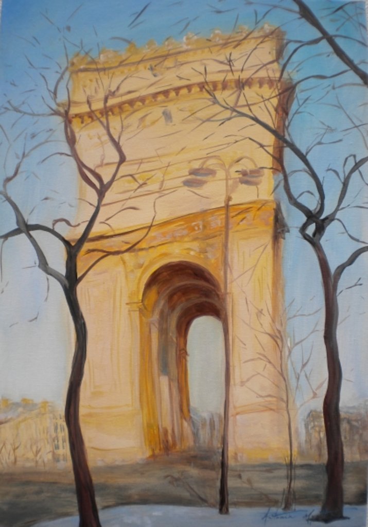 Detail of Arc de Triomphe, 2010 by Antonia Myatt