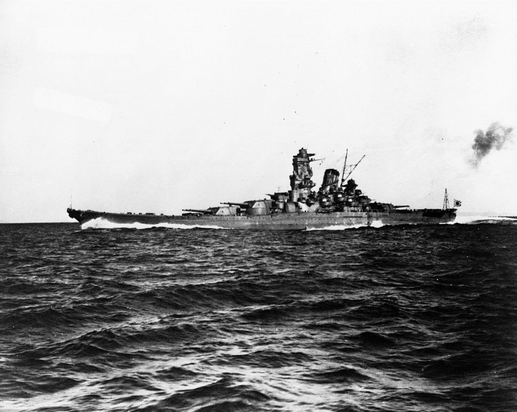 Detail of Japanese battleship Yamato. by Anonymous