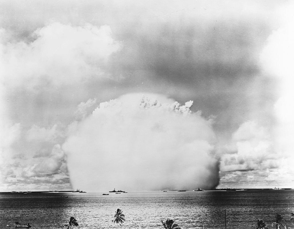 Detail of Mushroom Cloud from Baker Atomic Bomb Test by Anonymous