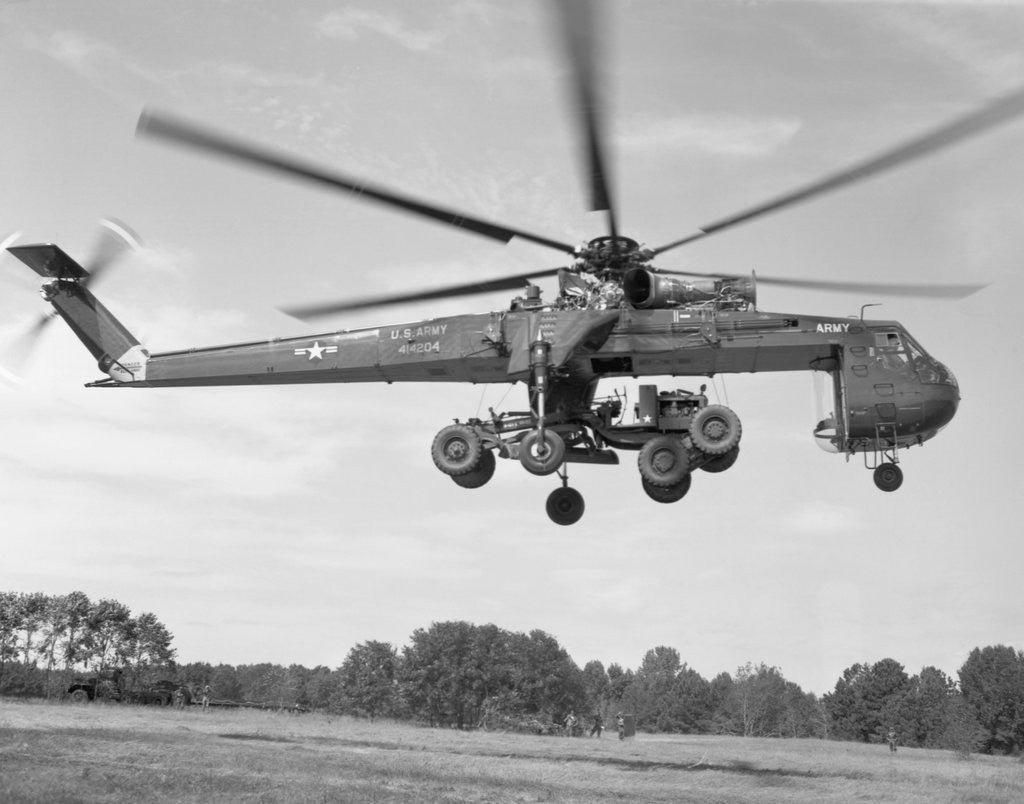 Detail of Sikorsky CH-54 Skycrane in Flight by Anonymous