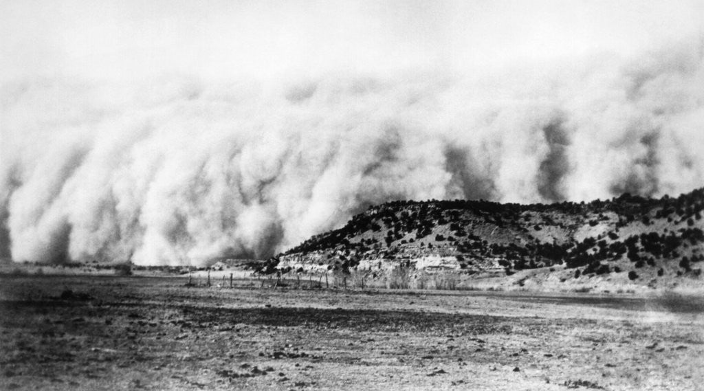 Detail of Dust Storm in Texas Panhandle by Corbis
