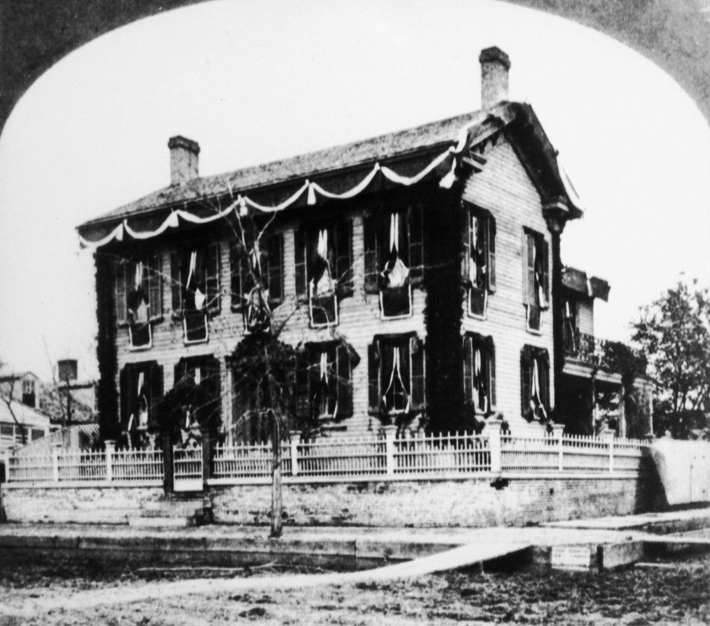 Detail of Abraham Lincoln's House by Corbis