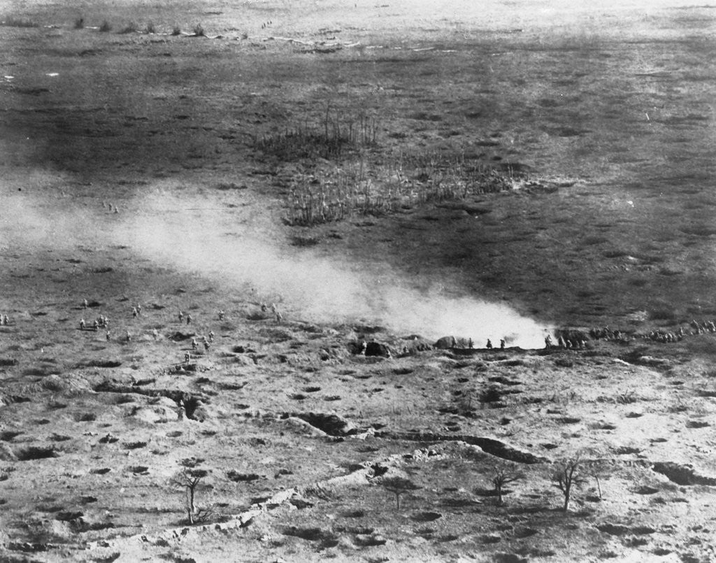 Detail of Aerial View of Battle of the Somme by Anonymous