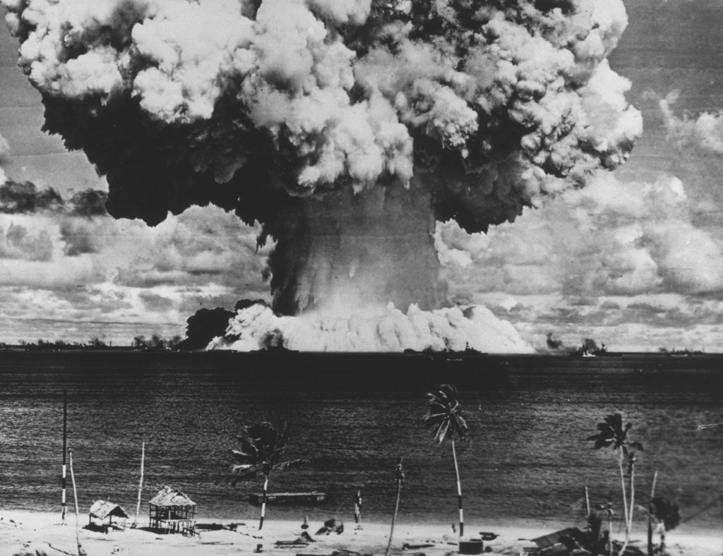 Detail of Nuclear Test Cloud in Pacific by Anonymous