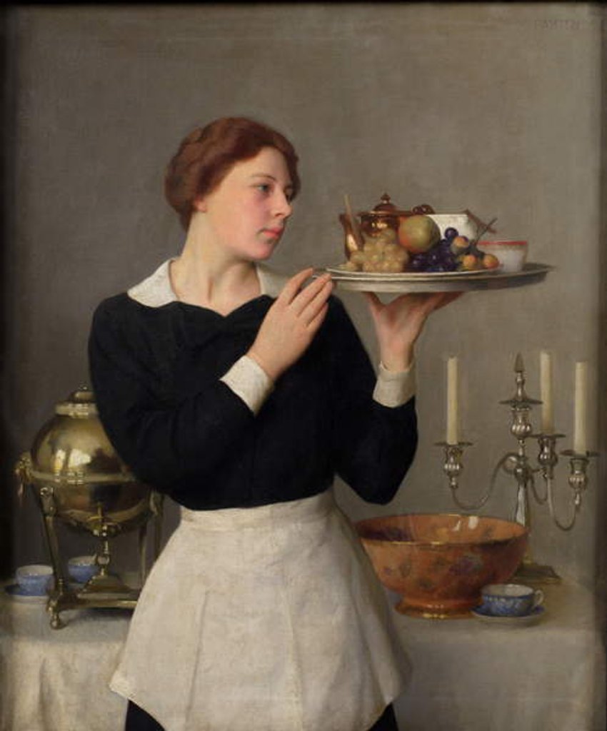 Detail of The Waitress, 1923 by William McGregor Paxton