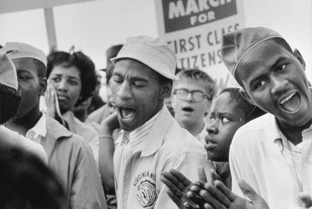 Detail of The March on Washington: A Group from Detroit, 28th August 1963 by Anonymous