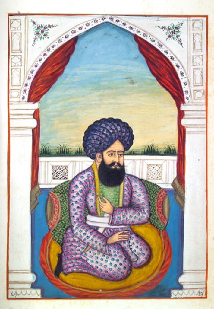 Detail of Sirdar Mohammad Sultan Khan by Indian School