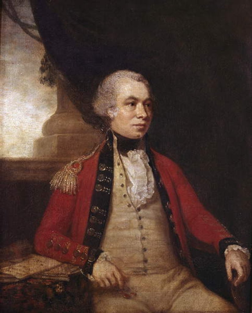 Detail of Unidentified Lieutenant General, 1770 circa by Johann Zoffany