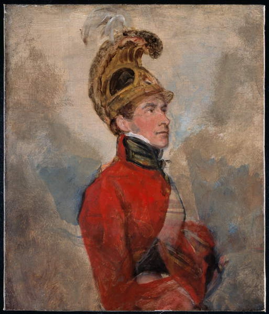 Detail of An Officer of the Life Guards, 1815 circa by George (attr.to) Jones