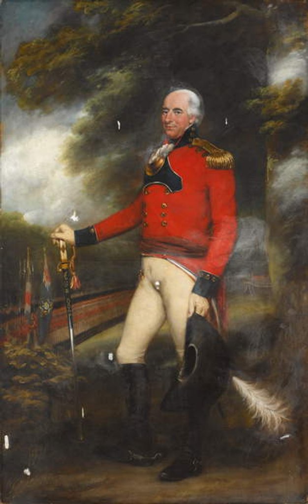 Detail of Lieutenant-Colonel Thomas Lloyd, Colonel of the Leeds Volunteers, 1801 by John Russell