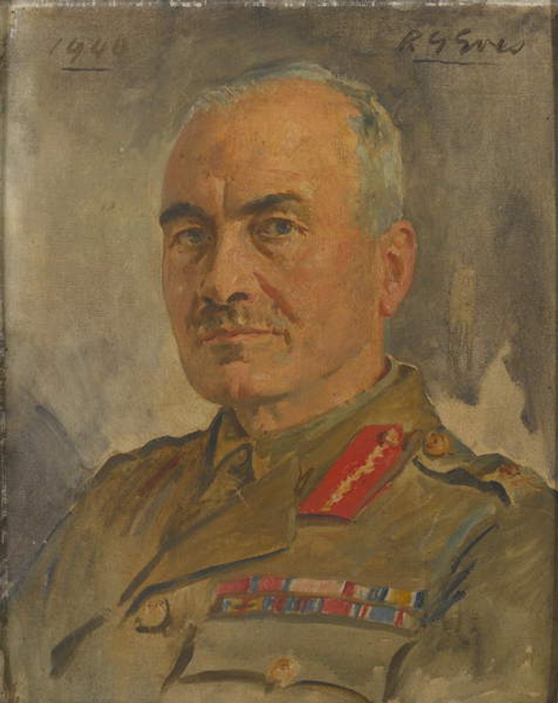 Detail of Lieutenant General Sir Ronald Forbes Adam Bt, 1940 circa by Reginald-Grenville Eves