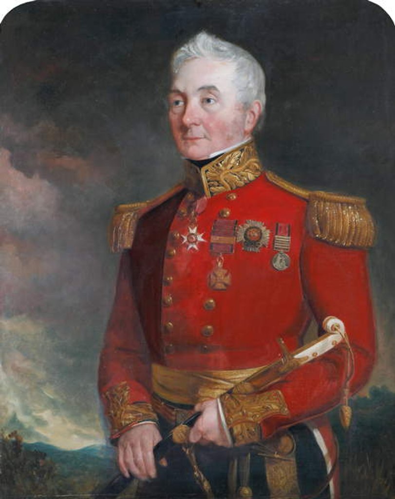 Detail of Colonel Sir James Archibald Hope, in general officer''s dress uniform, 1835 circa by Unknown Artist