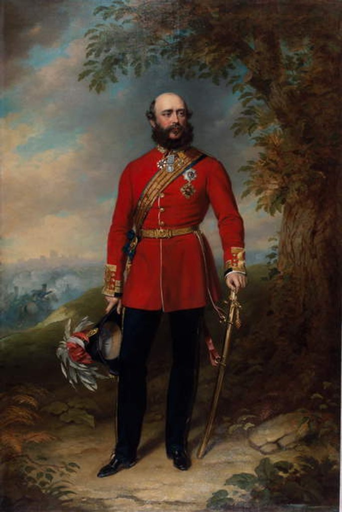 Detail of Field Marshal HRH George William Frederick Charles, 2nd Duke of Cambridge, 1862 circa by John Lucas