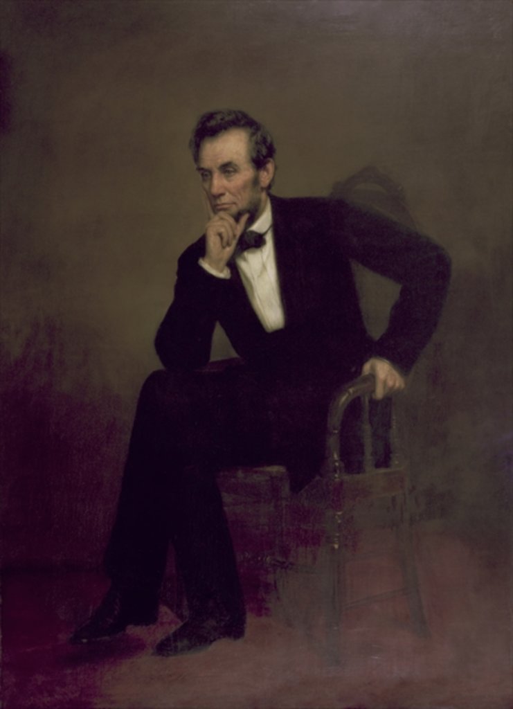 Detail of Abraham Lincoln, c.1868 by George Peter Alexander Healy