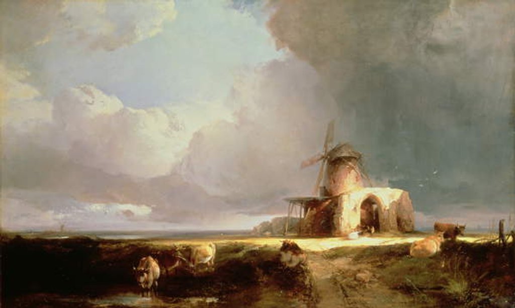 Detail of Remains of St. Benedict's Abbey on the Norfolk Marshes, 1847 by Henry Bright