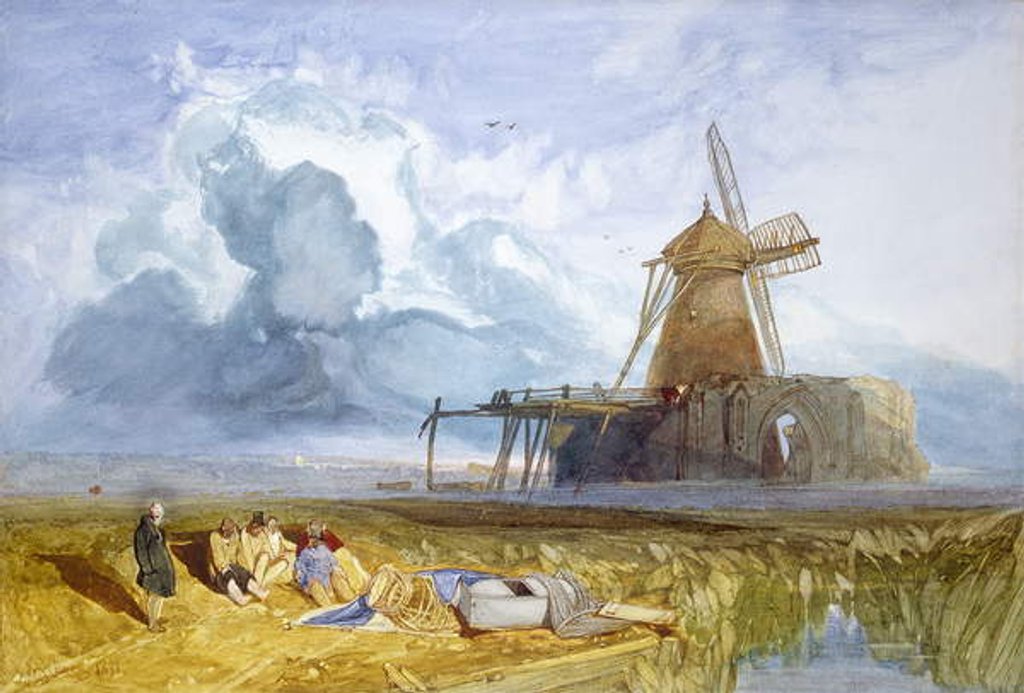 Detail of St. Benet's Abbey, Norfolk, 1831 by John Sell Cotman