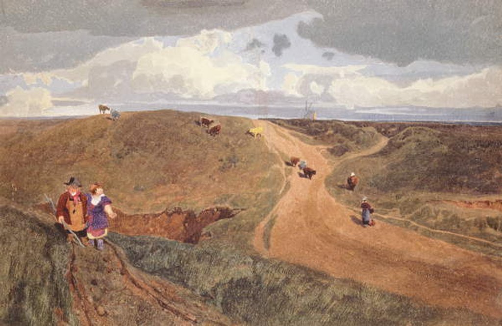 Detail of Mousehold Heath, Norwich, c.1810 by John Sell Cotman