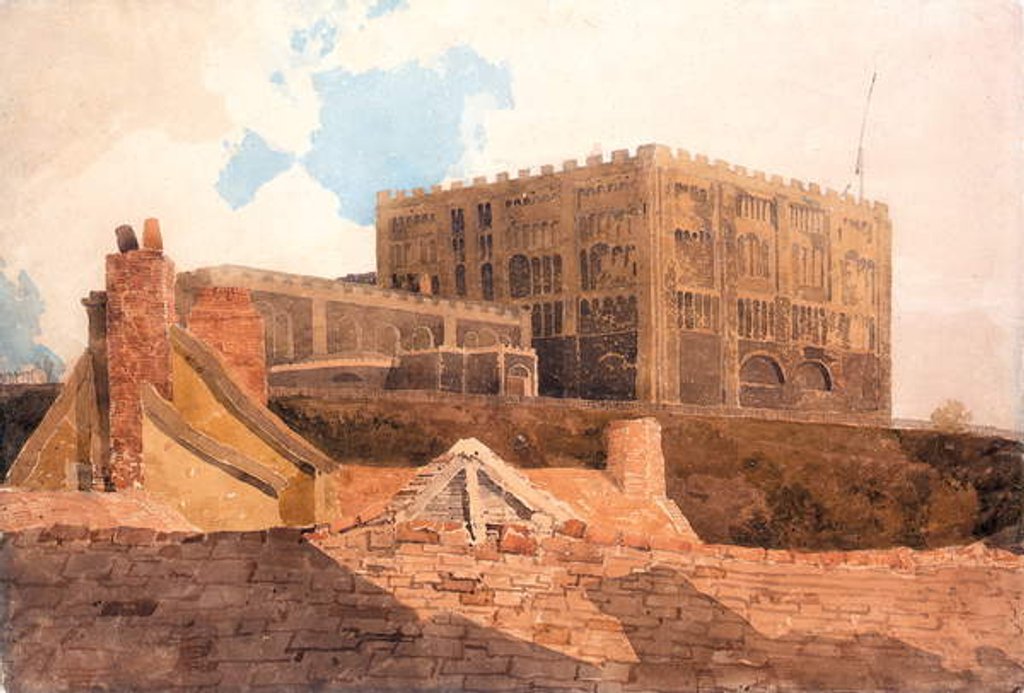 Detail of Norwich castle, c.1808-9 by John Sell Cotman