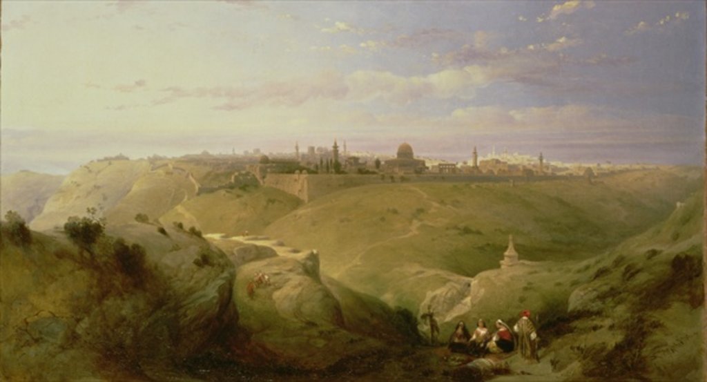 Detail of Jerusalem, 1842 by David Roberts