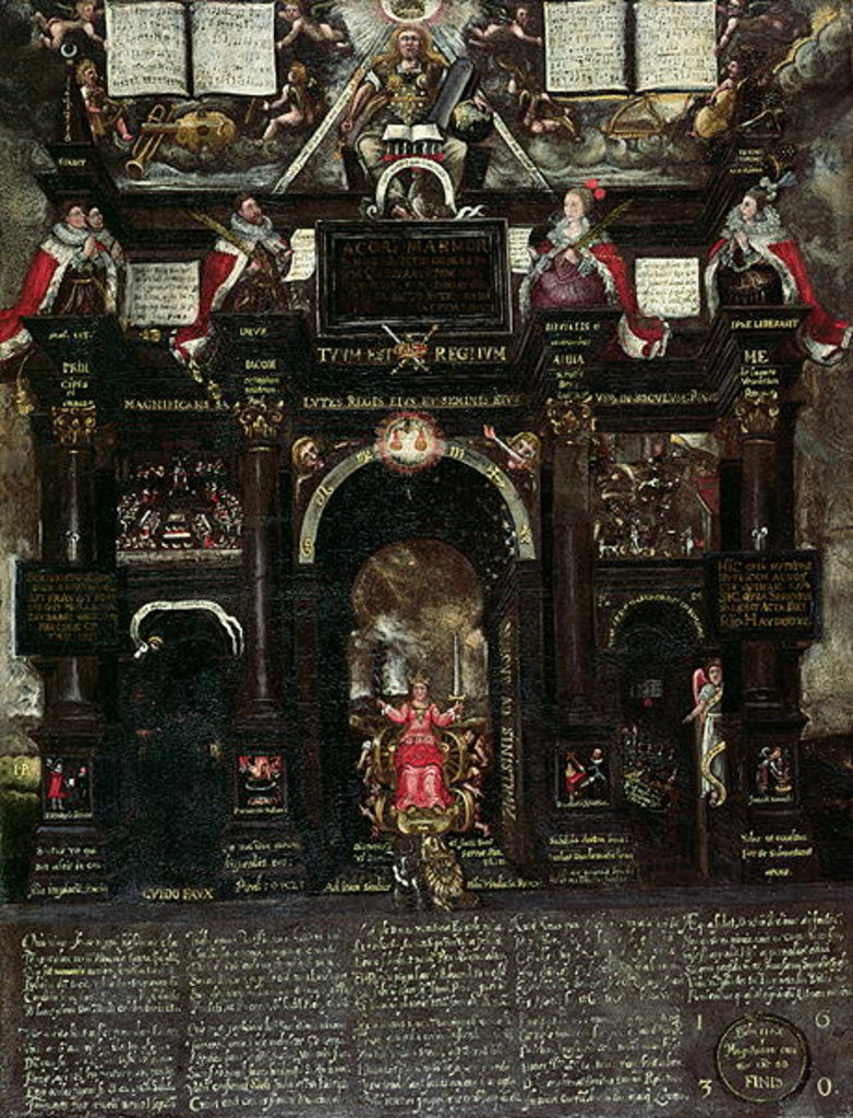 Detail of An Allegory of the Guy Fawkes Plot, 1630 by John Percivall