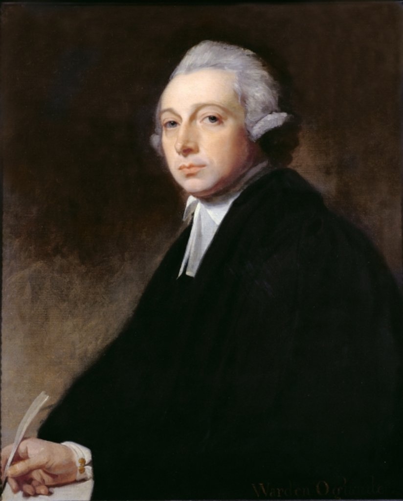 Detail of Warden John W. Oglander by George Romney