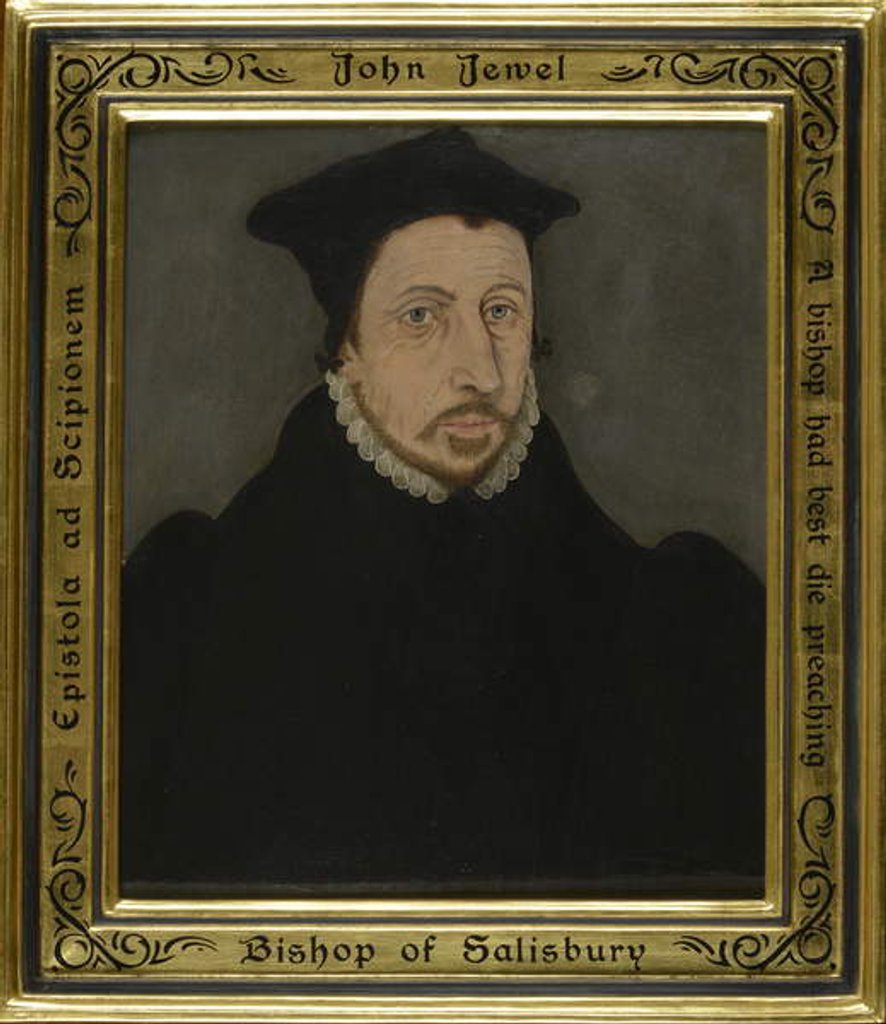 Detail of John Jewel, Bishop of Salisbury by School English