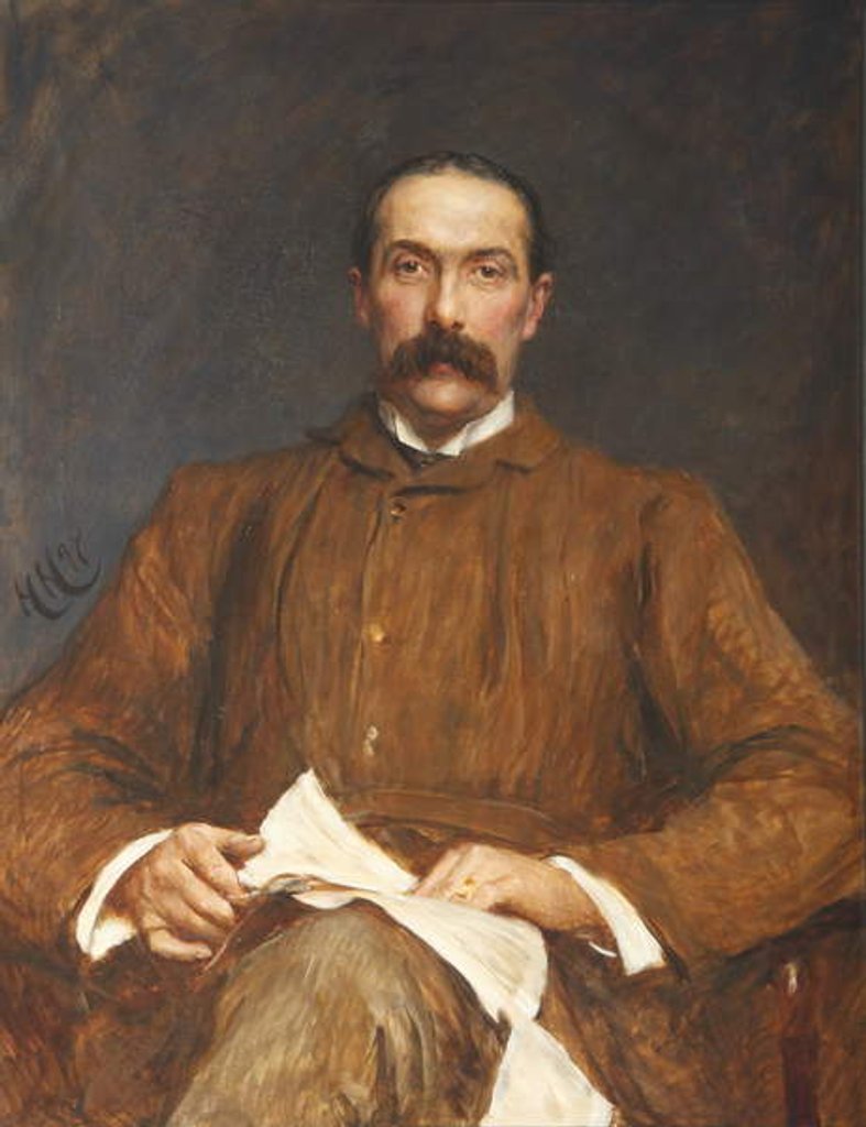 Detail of William Leonard Courtney by Hubert von Herkomer