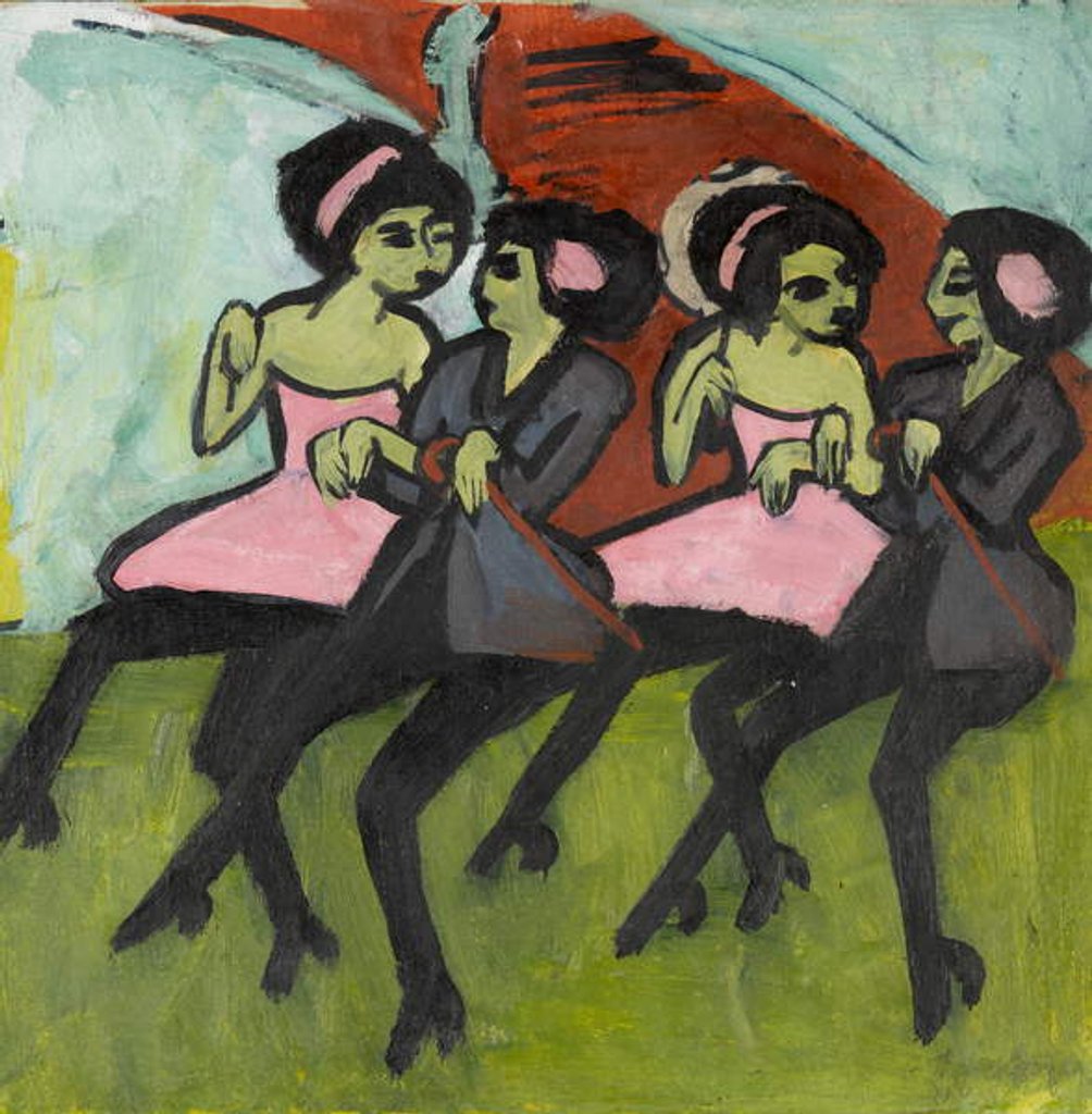 Detail of Panama Dancers, 1910-1911 by Ernst Ludwig Kirchner