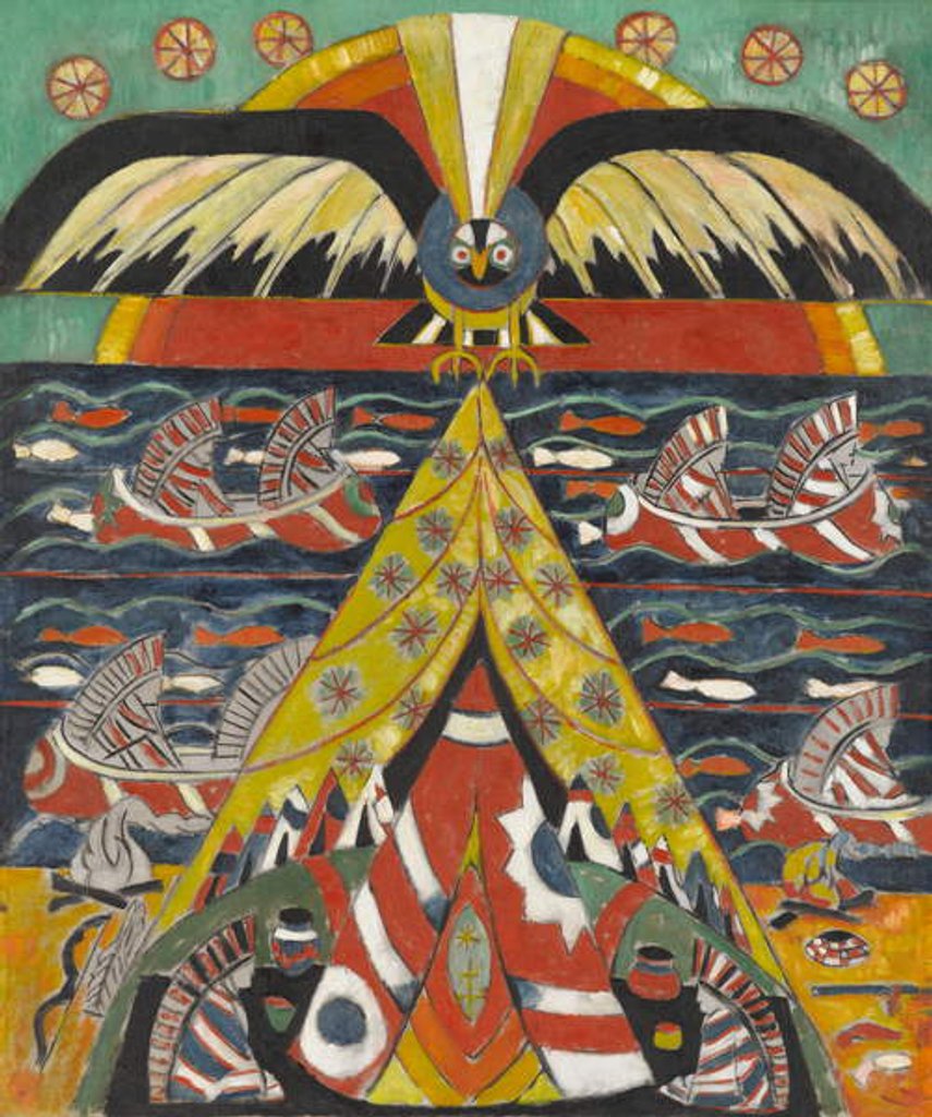 Detail of Indian Fantasy, 1914 by Marsden Hartley