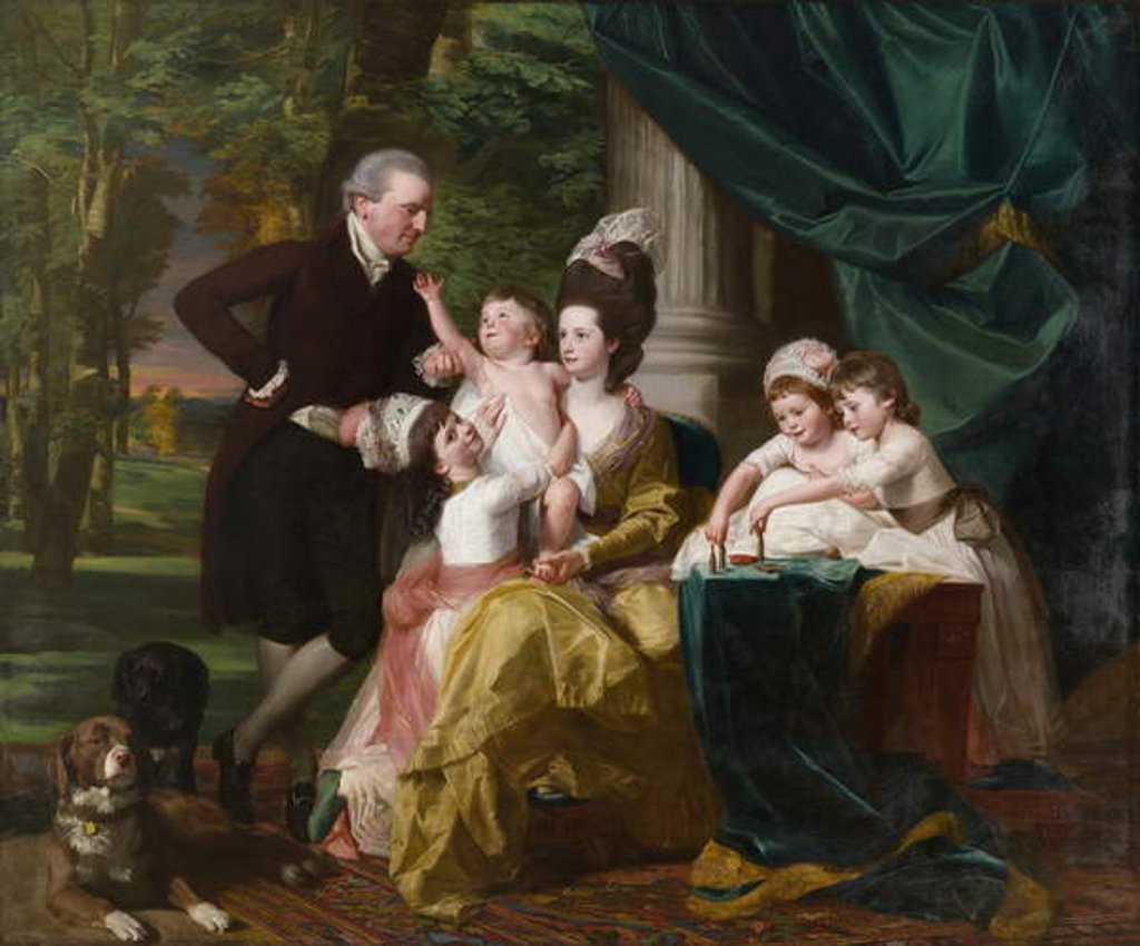 Detail of Sir William Pepperrell and His Family, 1778 by John Singleton Copley