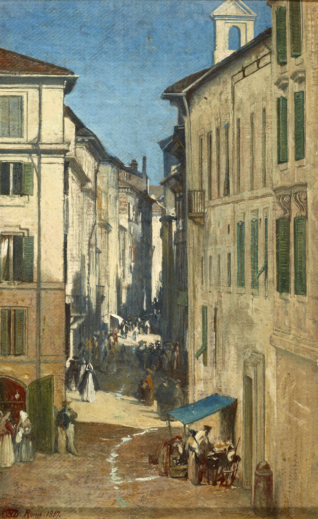 Detail of A Street in Rome by Sir William Fettes Douglas