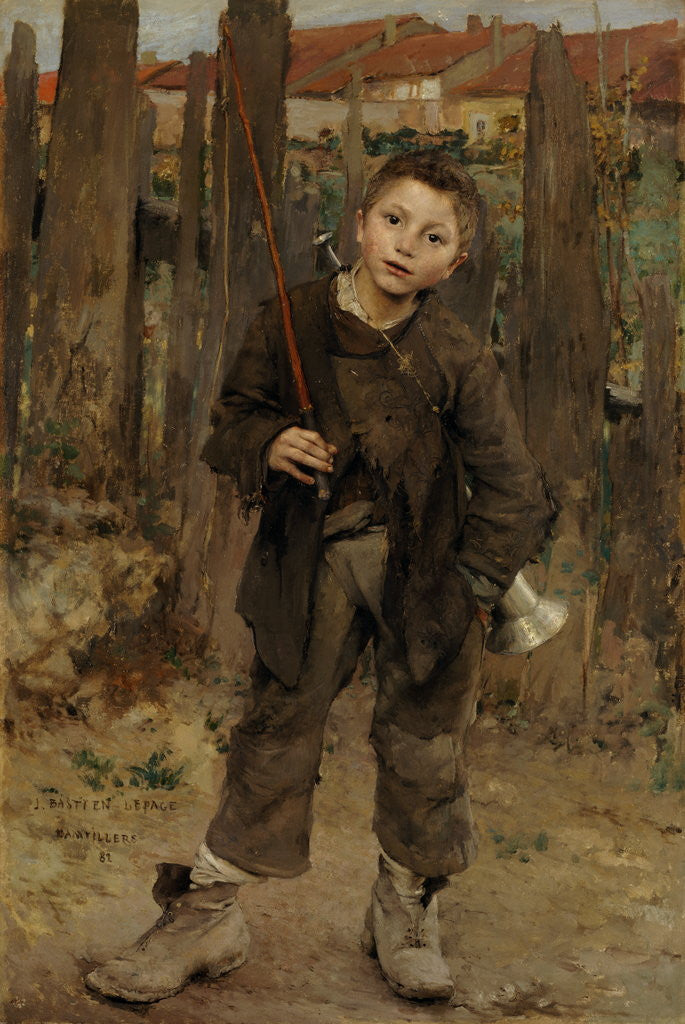 Detail of Pas Meche [Nothing Doing] by Jules Bastien-Lepage