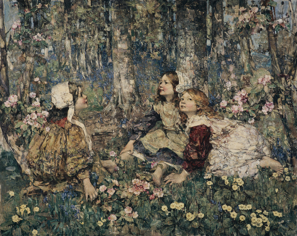 Detail of The Music of the Woods by Edward Atkinson Hornel