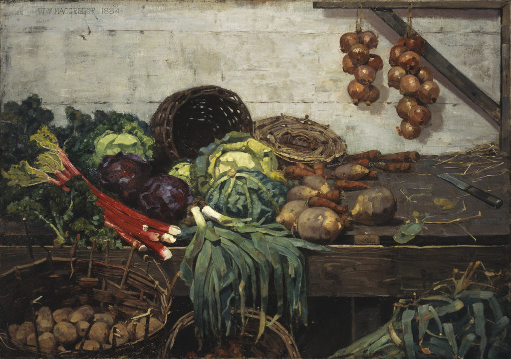 Detail of The Vegetable Stall by William York MacGregor
